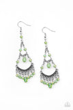 First In SHINE - Green Earrings - Paparazzi Accessories Earrings Bedazzle Me Pretty Mobile Fashion Boutique