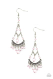 First In SHINE - Pink Earrings - Paparazzi Accessories Earrings Bedazzle Me Pretty Mobile Fashion Boutique