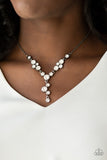 Five-Star Starlet - Black Necklace - Paparazzi Accessories Necklace Bedazzle Me Pretty Mobile Fashion Boutique