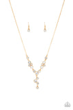 Five-Star Starlet - Gold Necklace - Paparazzi Accessories Necklace Bedazzle Me Pretty Mobile Fashion Boutique