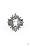 Five-Star Stunner - Black Ring - Paparazzi Accessories Ring Bedazzle Me Pretty Mobile Fashion Boutique
