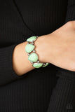 Flamboyant Tease - Green Bracelet - Paparazzi Accessories Bracelet Bedazzle Me Pretty Mobile Fashion Boutique