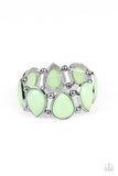 Flamboyant Tease - Green Bracelet - Paparazzi Accessories Bracelet Bedazzle Me Pretty Mobile Fashion Boutique