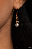 FLARE to be Different - Gold Necklace - Paparazzi Accessories Necklace Bedazzle Me Pretty Mobile Fashion Boutique