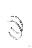 Flash Freeze - Silver Earrings - Paparazzi Accessories Earrings Bedazzle Me Pretty Mobile Fashion Boutique