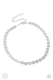 Flash Mob Flicker - Silver Necklace - Paparazzi Accessories Necklace Bedazzle Me Pretty Mobile Fashion Boutique