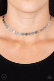 Flash Mob Flicker - Silver Necklace - Paparazzi Accessories Necklace Bedazzle Me Pretty Mobile Fashion Boutique