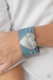 Flauntable Flirt - Blue Bracelet - Paparazzi Accessories Bracelet FS-Bedazzle Me Pretty Mobile Fashion Boutique