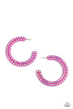 Flawless Fashion - Pink Earrings - Paparazzi Accessories Earrings Bedazzle Me Pretty Mobile Fashion Boutique