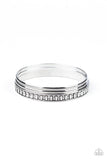 Flawless Flaunter - White Bracelet - Paparazzi Accessories Bracelet Bedazzle Me Pretty Mobile Fashion Boutique