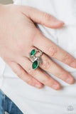 Flawless Foliage - Green Ring - Paparazzi Accessories Ring Bedazzle Me Pretty Mobile Fashion Boutique