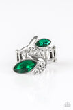 Flawless Foliage - Green Ring - Paparazzi Accessories Ring Bedazzle Me Pretty Mobile Fashion Boutique