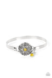 Fleur de Prairie - Yellow Bracelet - Paparazzi Accessories Bracelet Bedazzle Me Pretty Mobile Fashion Boutique