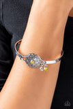 Fleur de Prairie - Yellow Bracelet - Paparazzi Accessories Bracelet Bedazzle Me Pretty Mobile Fashion Boutique