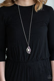 Flight Path - White Necklace - Paparazzi Accessories Necklace Bedazzle Me Pretty Mobile Fashion Boutique