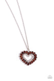 FLIRT No More - Brown Necklace - Paparazzi Accessories Necklace Bedazzle Me Pretty Mobile Fashion Boutique