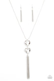 Flirtatious of Them All - White Necklace - Paparazzi Accessories Necklace Bedazzle Me Pretty Mobile Fashion Boutique
