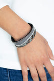 Flirtatiously Feline - Silver Bracelet - Paparazzi Accessories Bracelet Bedazzle Me Pretty Mobile Fashion Boutique