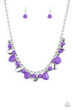 Flirtatiously Florida - Purple Necklace - Paparazzi Accessories Necklace Bedazzle Me Pretty Mobile Fashion Boutique