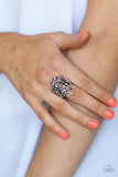 Flirtatiously Flowering - Pink Ring - Paparazzi Accessories Ring Bedazzle Me Pretty Mobile Fashion Boutique