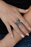 Flirtatiously Flowering - Purple Ring - Paparazzi Accessories Ring Bedazzle Me Pretty Mobile Fashion Boutique