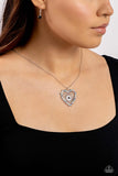 Flirting Ferris Wheel - Black Necklace - Paparazzi Accessories Necklace Bedazzle Me Pretty Mobile Fashion Boutique