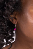 Flirting Ferris Wheel - Pink Necklace - Paparazzi Accessories Necklace Bedazzle Me Pretty Mobile Fashion Boutique