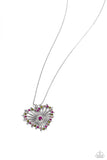 Flirting Ferris Wheel - Pink Necklace - Paparazzi Accessories Necklace Bedazzle Me Pretty Mobile Fashion Boutique