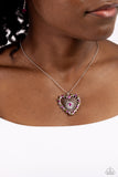 Flirting Ferris Wheel - Pink Necklace - Paparazzi Accessories Necklace Bedazzle Me Pretty Mobile Fashion Boutique