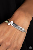 Flirting with Faith - Green Bracelet - Paparazzi Accessories Bracelet Bedazzle Me Pretty Mobile Fashion Boutique