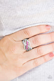 Flirting With Sparkle - Pink Ring - Paparazzi Accessories Ring Bedazzle Me Pretty Mobile Fashion Boutique