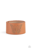Flirty Flutter - Brown Bracelet - Paparazzi Accessories Bracelet Bedazzle Me Pretty Mobile Fashion Boutique4/22