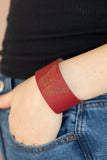 Flirty Flutter - Red Bracelet - Paparazzi Accessories Bracelet Bedazzle Me Pretty Mobile Fashion Boutique4/22
