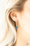Flirty Foxtrot - Blue Necklace - Paparazzi Accessories Necklace Bedazzle Me Pretty Mobile Fashion Boutique
