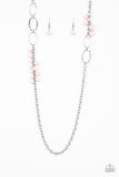 Flirty Foxtrot - Pink Necklace - Paparazzi Accessories Necklace Bedazzle Me Pretty Mobile Fashion Boutique