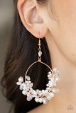 Floating Gardens - Copper Earrings - Paparazzi Accessories Earrings Bedazzle Me Pretty Mobile Fashion Boutique