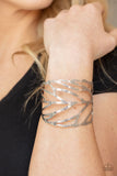 FLOCK, Stock, and Barrel - Silver Bracelet - Paparazzi Accessories Bracelet Bedazzle Me Pretty Mobile Fashion Boutique