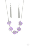 Flora Fantasy - Purple Necklace - Paparazzi Accessories Necklace Bedazzle Me Pretty Mobile Fashion Boutique
