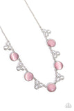 Floral Crowned - Pink Necklace - Paparazzi Accessories Necklace Bedazzle Me Pretty Mobile Fashion Boutique