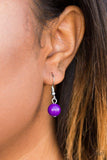 Floral Fanatic - Purple Necklace - Paparazzi Accessories Necklace Bedazzle Me Pretty Mobile Fashion Boutique