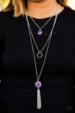 Floral Fanatic - Purple Necklace - Paparazzi Accessories Necklace Bedazzle Me Pretty Mobile Fashion Boutique