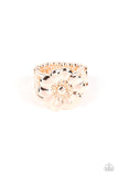 Floral Farmstead - Gold Ring - Paparazzi Accessories Ring Bedazzle Me Pretty Mobile Fashion Boutique