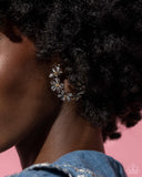 Floral Flamenco - Silver Earrings - Paparazzi Accessories Earrings Bedazzle Me Pretty Mobile Fashion Boutique