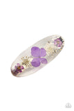 Floral Flurry - Purple Hair Clip - Paparazzi Accessories Hair Clip Bedazzle Me Pretty Mobile Fashion Boutique