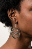 Floral Fortunes - Silver Earrings - Paparazzi Accessories Earrings Bedazzle Me Pretty Mobile Fashion Boutique