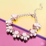 Floral Frenzy - Pink Bracelet - Paparazzi Accessories Bracelet Bedazzle Me Pretty Mobile Fashion Boutique