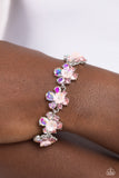 Floral Frenzy - Pink Bracelet - Paparazzi Accessories Bracelet Bedazzle Me Pretty Mobile Fashion Boutique