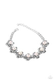 Floral Frenzy - Silver Bracelet - Paparazzi Accessories Bracelet Bedazzle Me Pretty Mobile Fashion Boutique