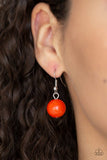 Floral Fusion - Orange Necklace - Paparazzi Accessories Necklace Bedazzle Me Pretty Mobile Fashion Boutique