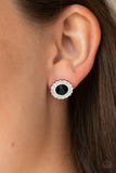 Floral Glow - Black Earrings - Paparazzi Accessories Earrings Bedazzle Me Pretty Mobile Fashion Boutique